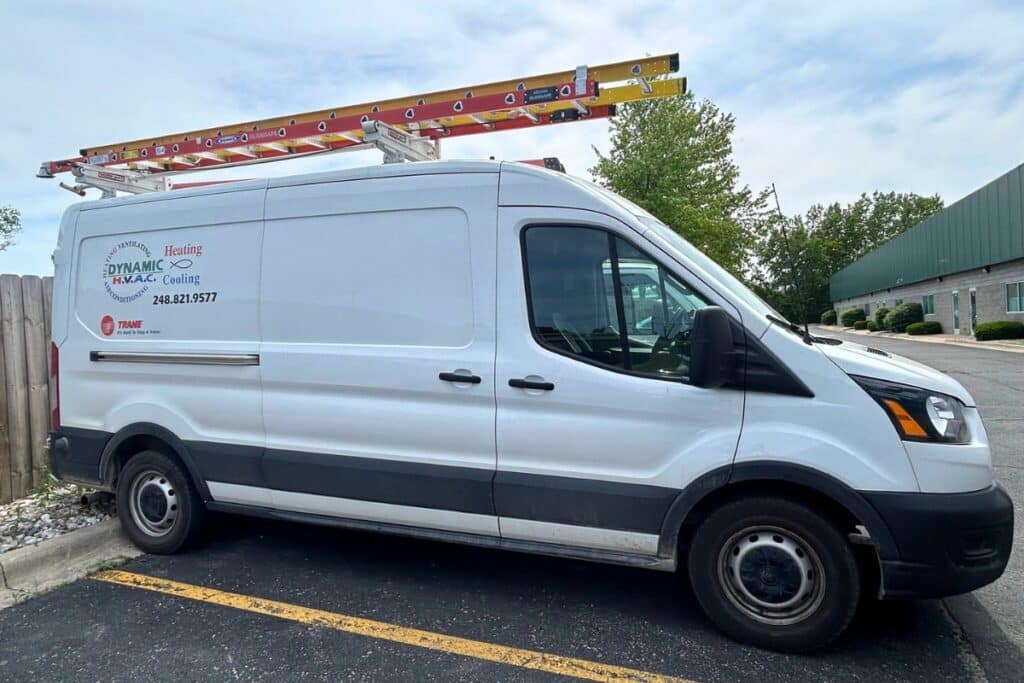 Service Truck Dynamic HVAC Michigan